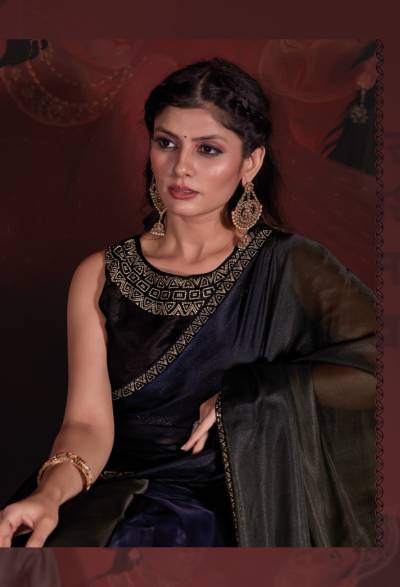 D.NO. 758A TO 758E BY MEHEK PURE SATIN SAREE WHOLESALER IN INDIA