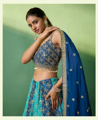 POSHAK VOL-07 BY ARYA DESIGNER EMBROIDERY LEHENGA CHOLI  WHOLESALER IN INDIA