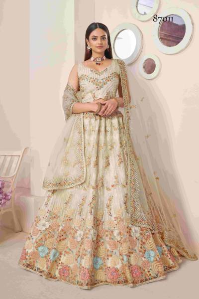 VOLUME-52 BY ARYA DESIGNER NET LEHENGA CHOLI MANUFACTURER IN INDIA