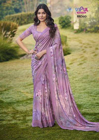 VIPUL SIDDHI 88560 TO 88568 DESIGNER WETLESS SAREE WHOLESALER IN INDIA