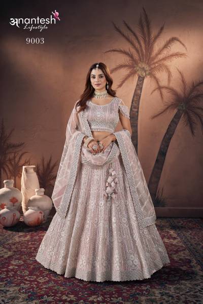 BRIDAL COUTURE 2024 BY ANANTESH PREMIUM NET LEHENGA CHOLI WHOLESALER IN INDIA