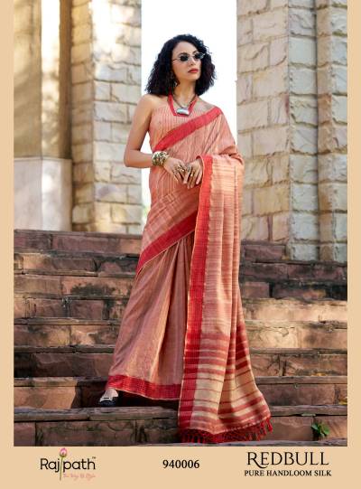 RAJPATH REDBULL 940001 TO 940006 DESIGNER SAREE WHOLESALER IN INDIA