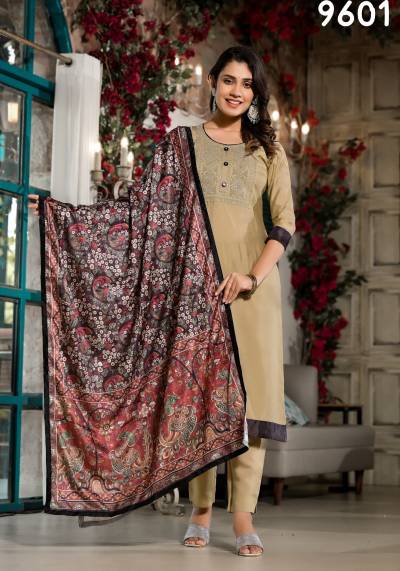 LABEL KHOJ 9601 DESIGNER SILK SALWAR SUIT WHOLESALER IN INDIA