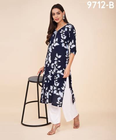 LABEL KHOJ 9712A & 9712B DESIGNER KURTI WHOLESALER IN SURAT