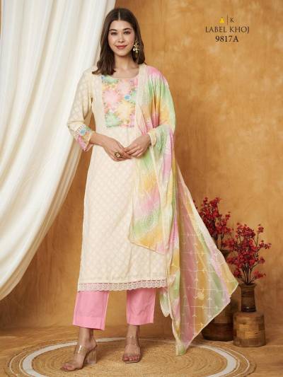 LABEL KHOJ 9817A TO 9817D NX DESIGNER SALWAR SUIT WHOLESALER IN INDIA