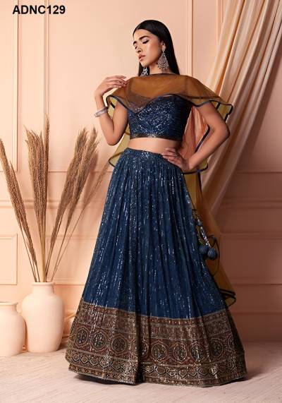 D.NO. ADNC129 BY ARYA SEQUINS LEHENGA CHOLI WHOLESALER IN INDIA