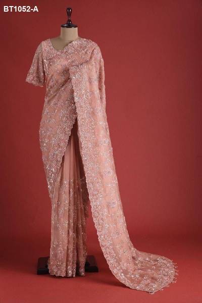 D.NO. BT1052 COLOUR’S BY BT ORGANZA SILK SAREE WHOLESALER IN INDIA 