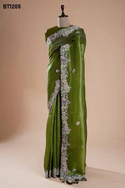 D.NO. BT1205 BY BT EMBROIDERY SAREE WHOLESALER IN INDIA