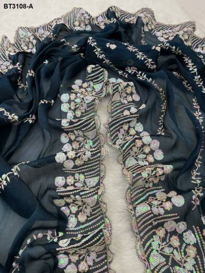 D.NO. BT3108 COLOUR’S BY BT EMBROIDERY SAREE WHOLESALER IN INDIA 