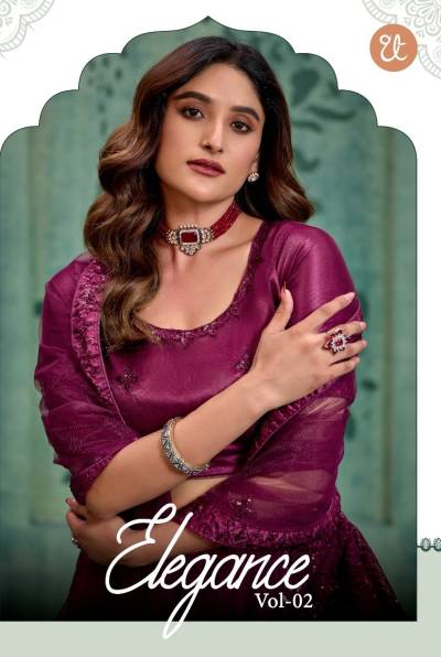 ELEGANCE VOL 2 BY THREAD THRILL DESIGNER LEHENGA CHOLI WHOLESALER IN INDIA