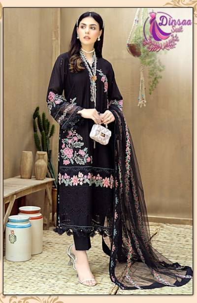 ADANS LIBAS VOL-1 BY DINSAA EMBROIDERY SALWAR KAMEEZ WHOLESALER IN INDIA