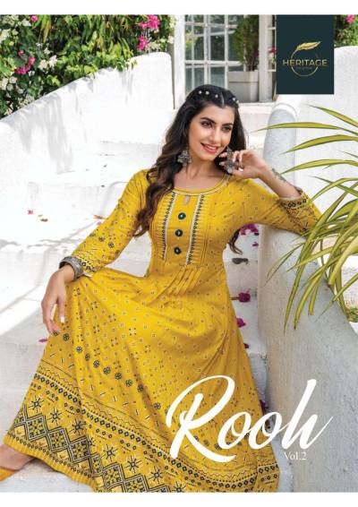 Rooh By Heritage Handwork Kurtis Wholesaler in Surat