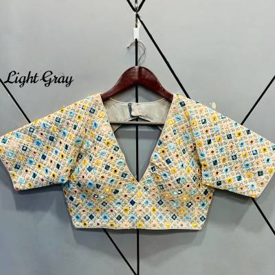 Bollywood Style Mirror Work Heavy Designer Blouse Wholesaler in Surat