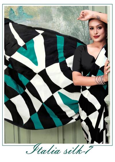 Italia Silk Vol 7 by Mintorsi Crape Silk Printed Saree Wholesaler in Surat 