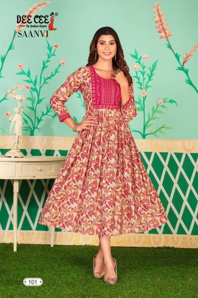 SAANVI BY SAGAR IMPEX DESIGNER LONG KURTI WHOLESALER IN INDIA