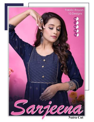 SARJEENA BY SAGAR IMPEX DESIGNER KURTI WHOLESALER IN INDIA