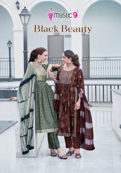 BLACK BEAUTY VOL 2 BY MYSTIC 9 DESIGNER SALWAR SUIT WHOLESALER IN INDIA