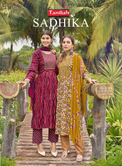 SADHIKA VOL 1 BY TANIKSH DESIGNER ANARKALI STYLE SALWAR SUIT WHOLESALER IN INDIA