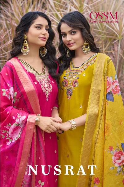 NUSRAT BY OSSM DESIGNER SILK SALWAR SUIT WHOLESALER IN INDIA