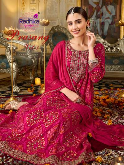 PRASANG VOL 1 BY RADHIKA  LIFESTYLE DESIGNER ANARKALI SALWAR SUIT WHOLESALER IN INDIA