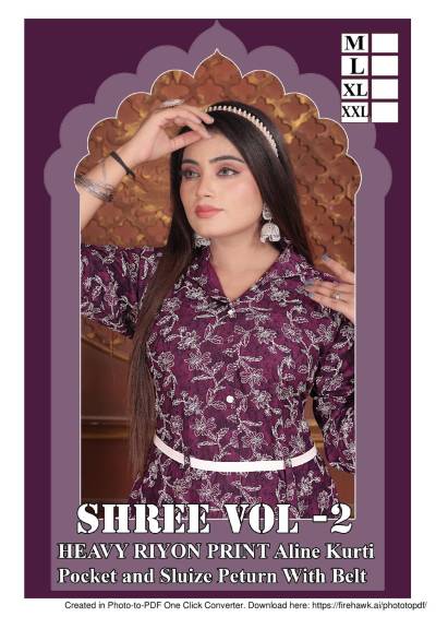 SHREE VOL 2 BY SAGAR IMPEX DESIGNER LONG KURTI WHOLESALER IN INDIA