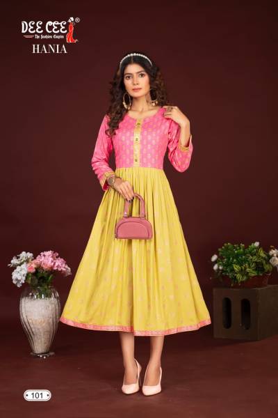 HANIA BY SAGAR IMPEX DESIGNER LONG KURTI WHOLESALER IN INDIA