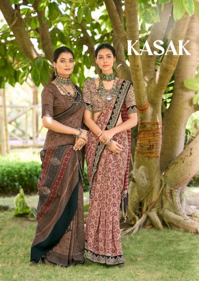 KASAK BY STAVAN DESIGNER COTTON SAREE WHOLESALER IN INDIA
