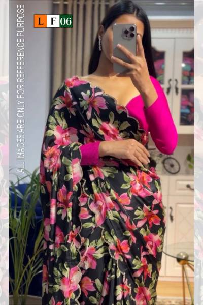 DN LF 6 BY SAGAR IMPEX DESIGNER GEORGEET SAREE WHOLESALER IN SURAT