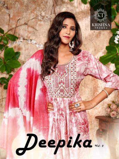 DEEPIKA VOL 2 BY KRISHNA TRENDS DESIGNER ANARKALI SALWAR SUIT WHOLESALER IN INDIA