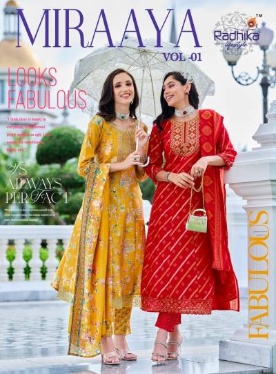MIRAYA VOL 1 BY RADHIKA lifestyle DESIGNER ANARKALI SALWAR SUIT WHOLESALER IN INDIA