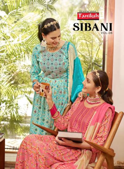 SIBANI VOL 6 BY TANIKSH DESIGNER ANARKALI SALWAR SUIT WHOLESALER IN INDIA