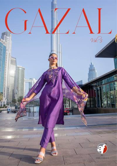 GAZAL VOL 5 BY ANJU FABRIC DESIGNER SALWAR SUIT WHOLESALER IN INDIA