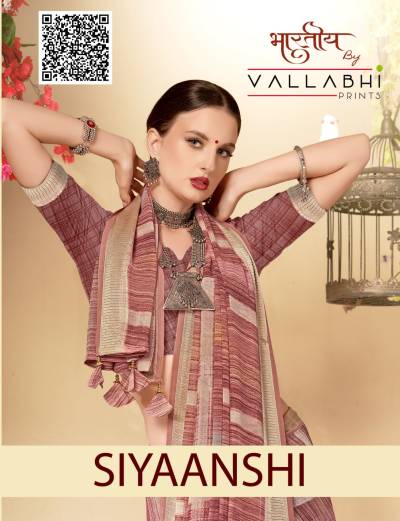 SIYAANSHI BY VALLABHI PRINTS DESIGNER GEORGETTE SAREE WHOLESALER IN INDIA