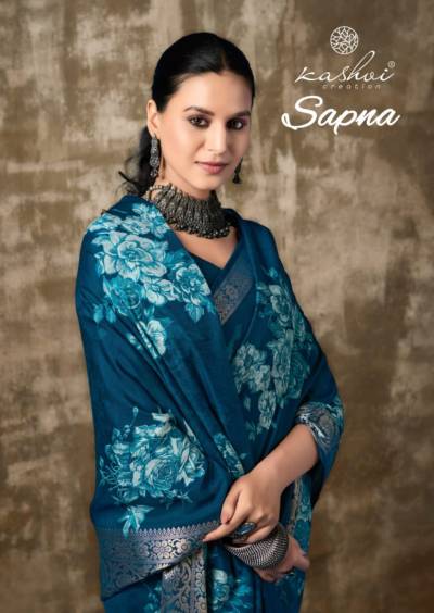 SAPNA  BY KASHVI CREATION DESIGNER SILK SAREE WHOLESALER IN INDIA