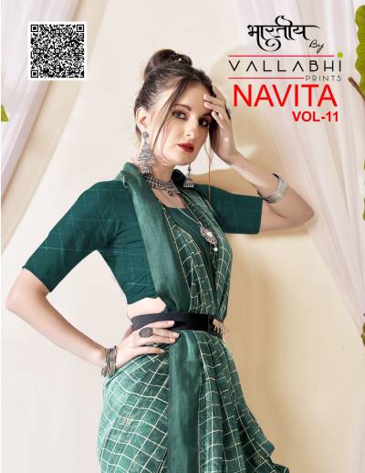 NAVITA VOL 11 BY VALLABHI PRINTS DESIGNER GEORGETTE SAREE WHOLESALER IN GUJARAT