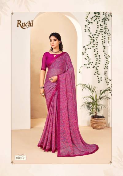 SIMAYA 22 BY RUCHI DESIGNER CHIFFON SAREE WHOLESALER IN INDIA