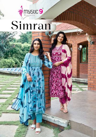 SIMRAN VOL 5 BY MYSTIC 9 DESIGNER SALWAR SUIT WHOLESALER IN INDIA
