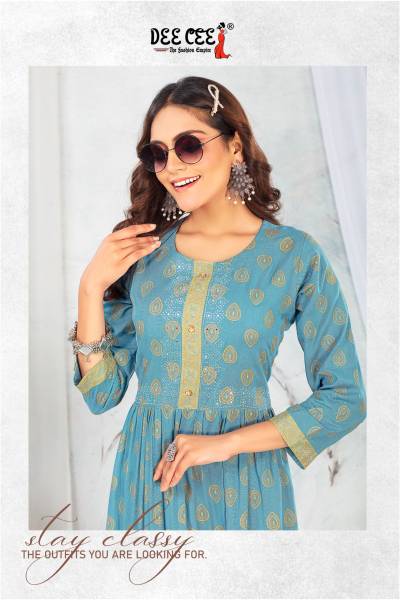 SHADNA BY DEECEE DESIGNER LONG KURTI WHOLESALER IN INDIA