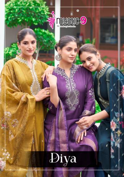 DIYA VOL 1 BY MYSTIC 9 DESIGNER SALWAR SUIT WHOLESALER IN INDIA
