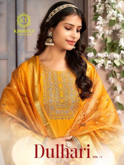 DULHARI VOL 1 BY KRISHNA TRENDZ DESIGNER SALWAR SUIT WHOLESALER IN INDIA
