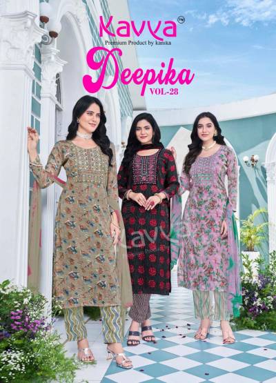 DEEPIKA VOL 28 BY KAVYA DESIGNER SALWAR SUIT WHOLESALER IN INDIA