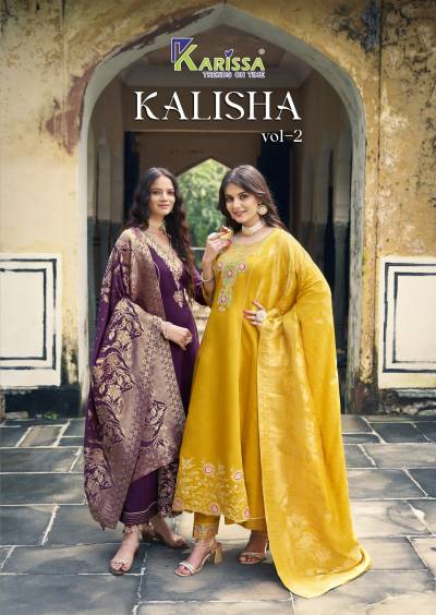 KALISHA VOL 2 BY KARISSA DESIGNER LONG SALWAR SUIT WHOLESALER IN INDIA