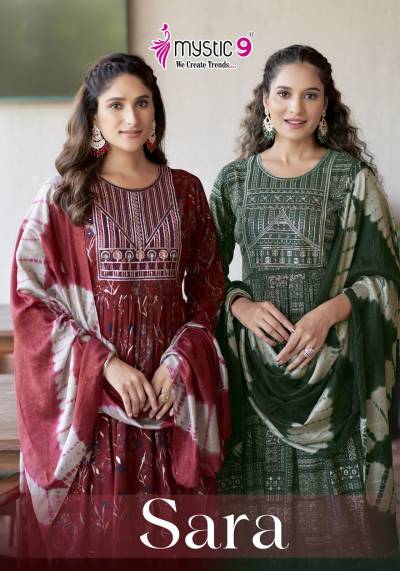 SARA VOL 12 BY MYSTIC 9 DESIGNER ANARKALI SALWAR SUIT WHOLESALER IN INDIA