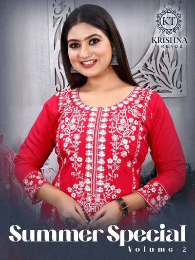SUMER SPECIAL VOL 2 BY KRISHNA TRENDZ DESIGNER SALWAR SUIT WHOLESALER IN INDIA