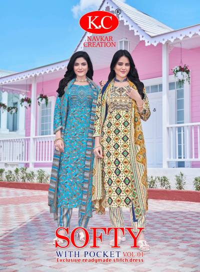SOFTY VOL 1 BY NAVKAR DESIGNER SALWAR SUIT WHOLESALER IN INDIA