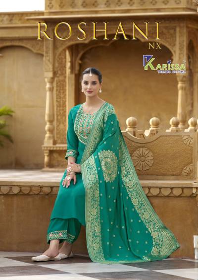 ROSHANI NX BY KARISSA DESIGNER SILK SALWAR SUIT WHOLESALER IN INDIA