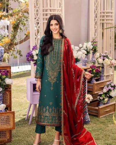 DVD 5008 BY SAGAR IMPEX DESIGNER EMBROIDERY SALWAR SUIT WHOLESALER IN SURAT