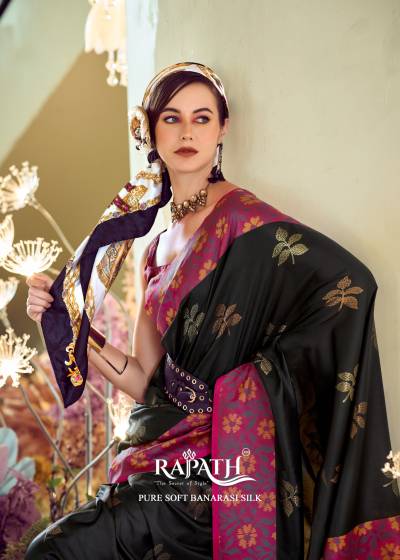 PURPLE MARTIN BY RAJPATH DESIGNER SOFT SILK SAREE WHOLESALER IN INDIA