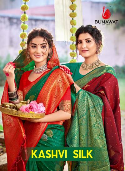 KASHVI SILK BY BUNAWAT DESIGNER SILK SAREE WHOLESALER IN INDIA
