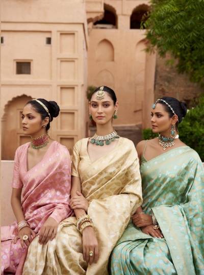 GATHA BY TRIRATH DESIGNER SILK SAREE WHOLESALER IN INDIA